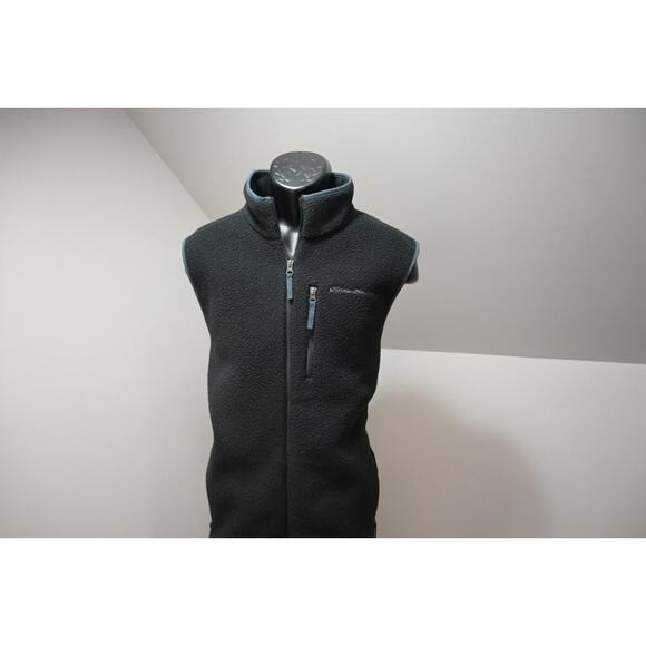 Eddie Bauer Fleece Winter Sherpa Vest Jacket Full Zip Mens Sz LT Large TALL - Picture 2 of 10